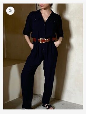 Johnny Sandwashed Voile Jumpsuit from Na Nin